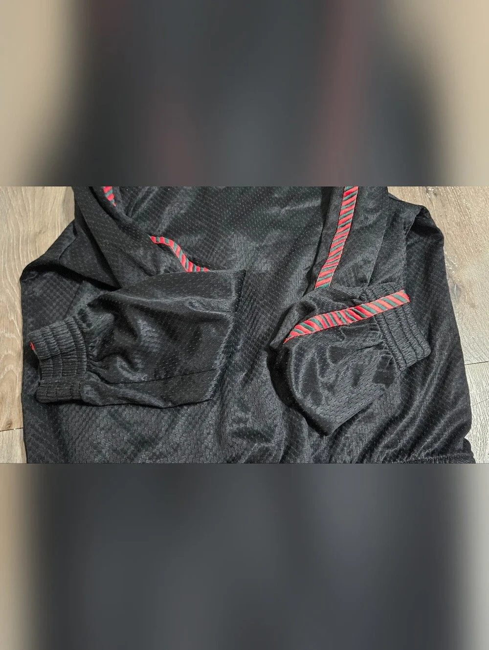 Gucci Airtex Rope Taped GG Logo Track Jacket Size S